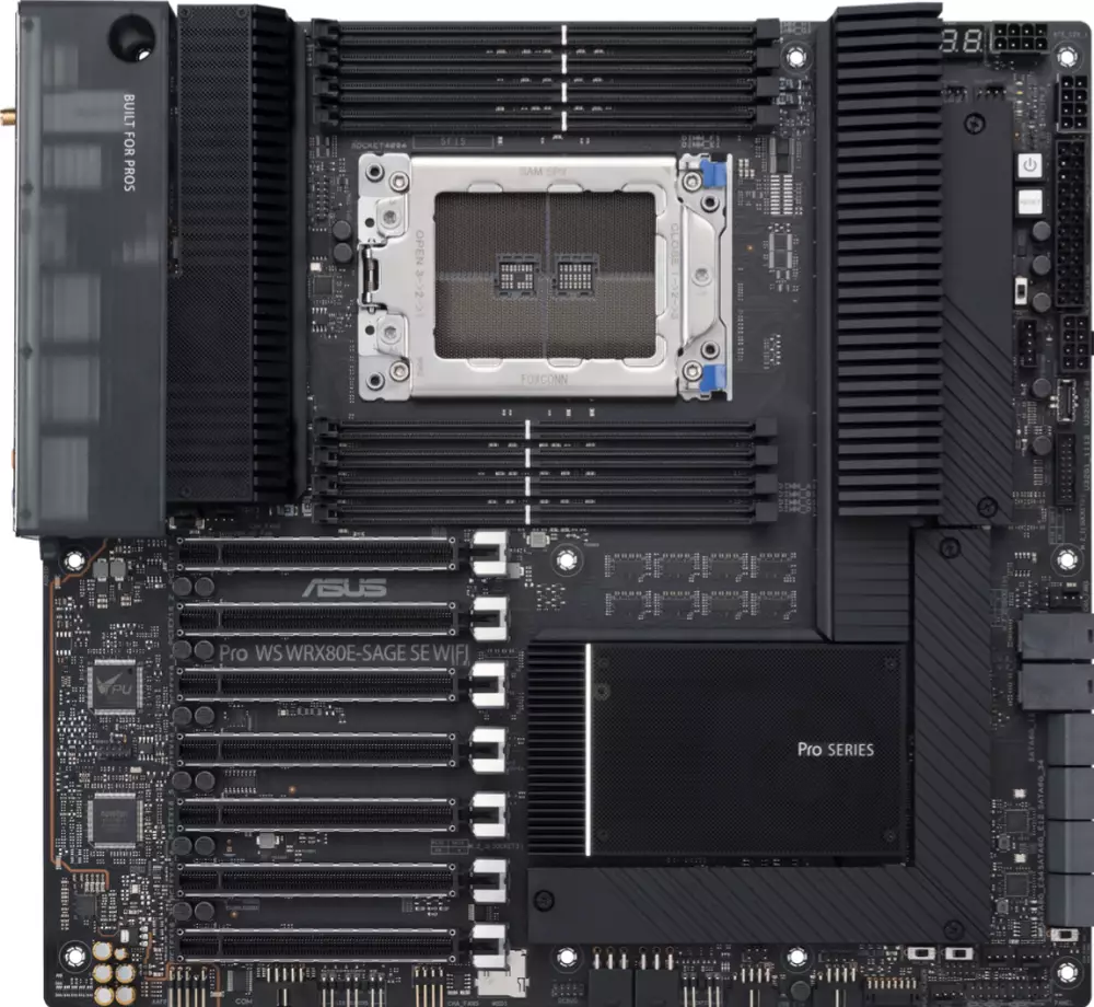Дънна платка ASUS PRO WS WRX80E-SAGE SE WIFI, sWRX8, E-ATX, Workstation