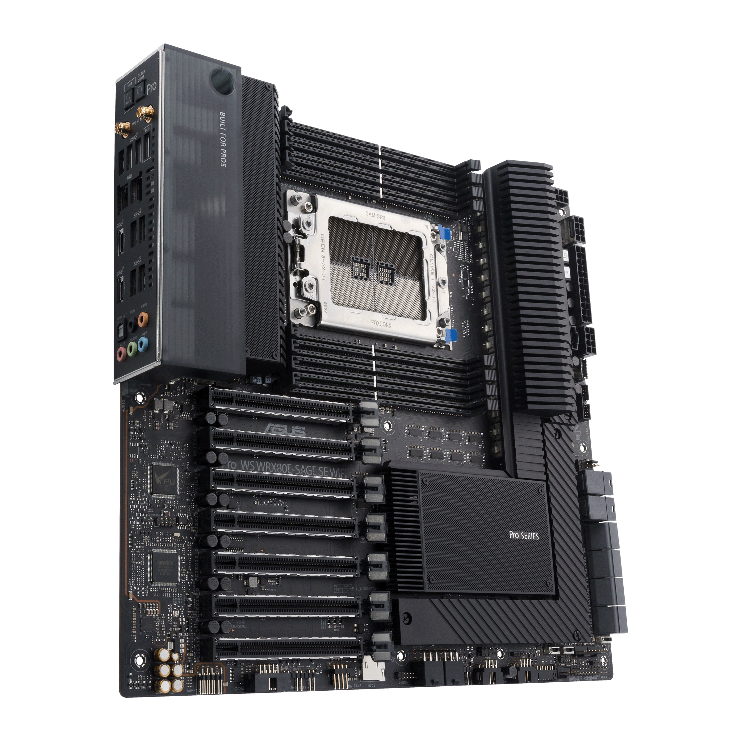 Дънна платка ASUS PRO WS WRX80E-SAGE SE WIFI, sWRX8, E-ATX, Workstation