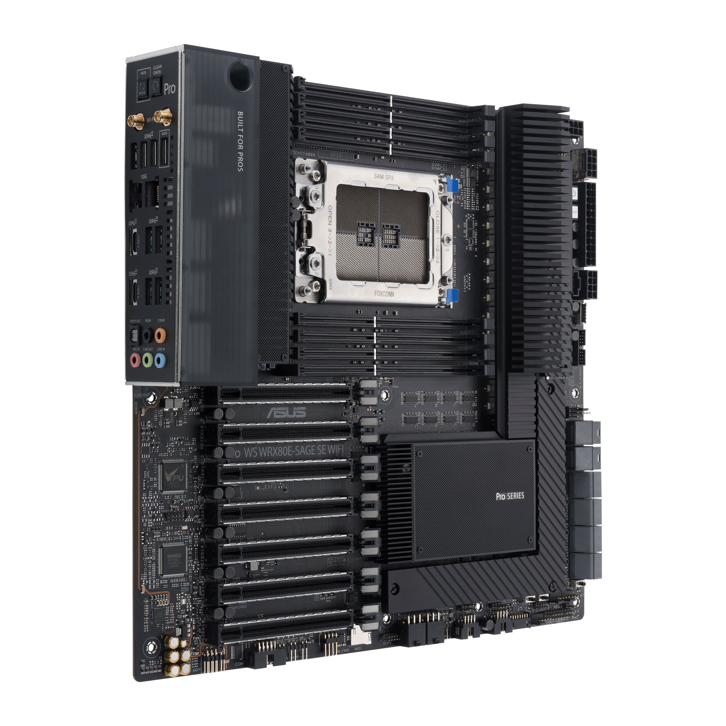 Дънна платка ASUS PRO WS WRX80E-SAGE SE WIFI, sWRX8, E-ATX, Workstation