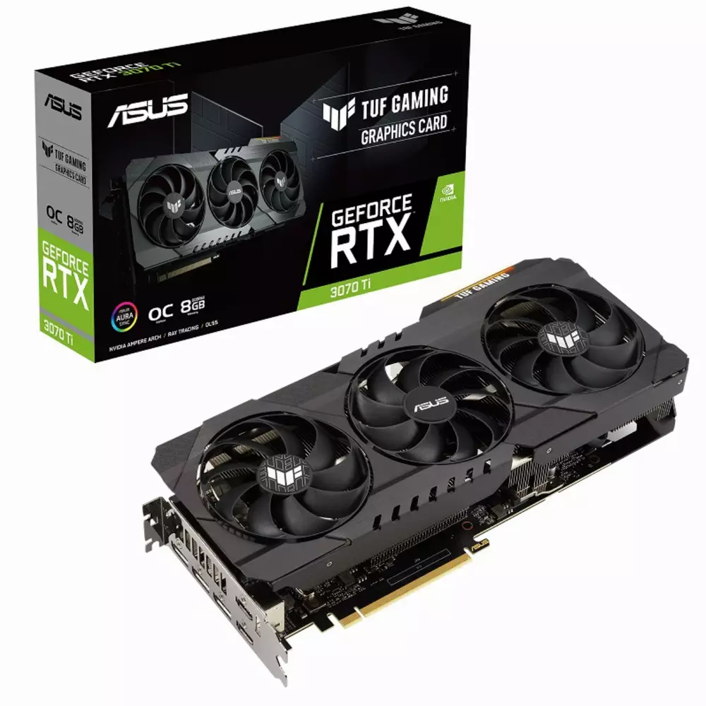 Видео карта ASUS TUF GAMING GeForce RTX 3070 Ti OC 8GB - 90YV0GY0-M0NA00