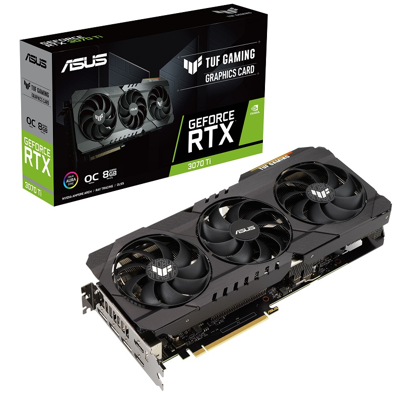 Видео карта ASUS TUF GAMING GeForce RTX 3070 Ti OC 8GB - 90YV0GY0-M0NA00