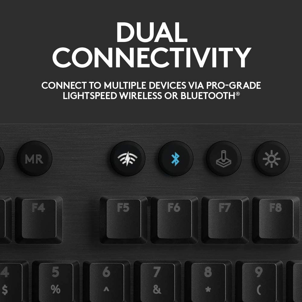 Безжична геймърска механична клавиатура Logitech G915 Lightspeed RGB, GL Tactile Switch