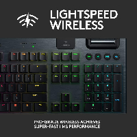 Безжична геймърска механична клавиатура Logitech G915 Lightspeed RGB, GL Tactile Switch