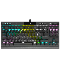 Геймърска клавиатура Corsair K70 TKL RGB, черен - CH-9119010-NA