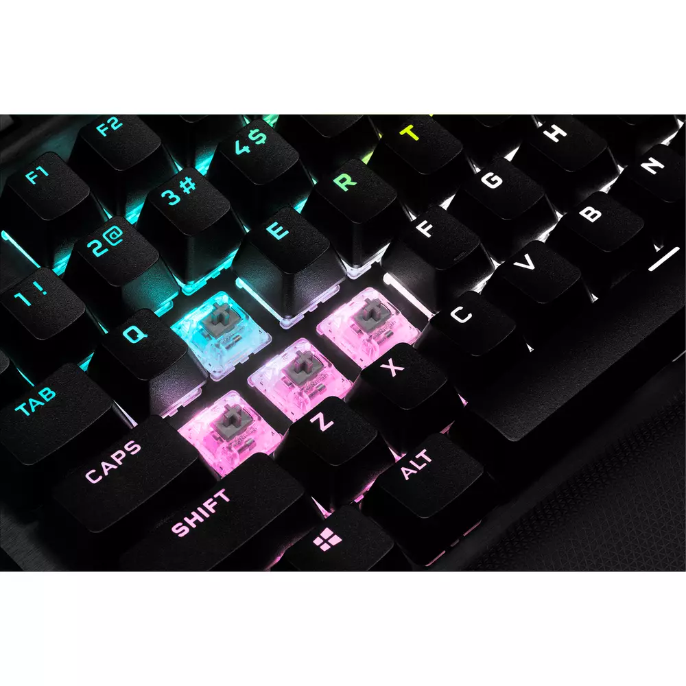 Геймърска клавиатура Corsair K70 TKL RGB, черен - CH-9119010-NA