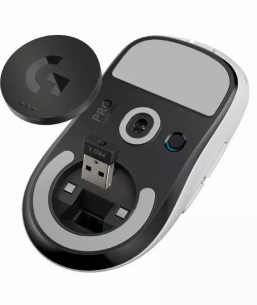 Безжична геймърска мишка Logitech Pro X Superlight, бял - 910-005942