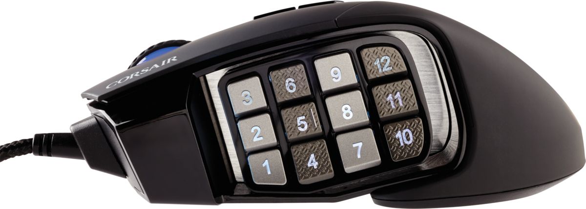 Геймърска мишка Corsair Scimitar RGB ELITE, черен - CH-9304211-EU