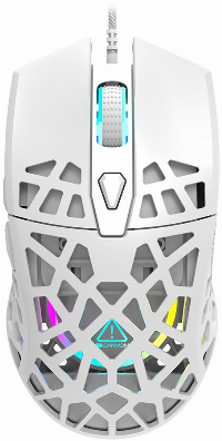 Геймърска мишка Canyon Puncher GM-20, бял - CND-SGM20W