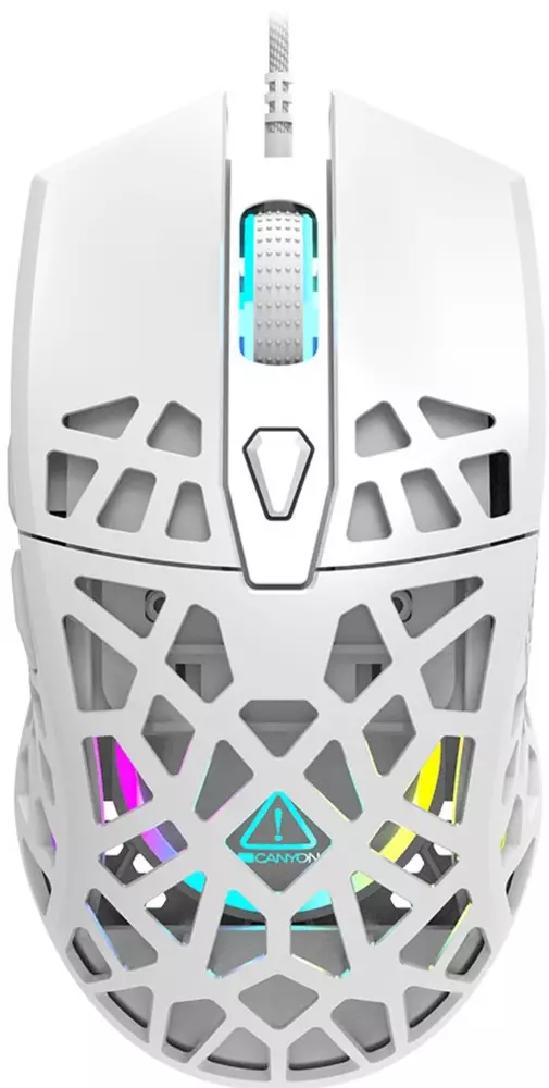 Геймърска мишка Canyon Puncher GM-20, бял - CND-SGM20W