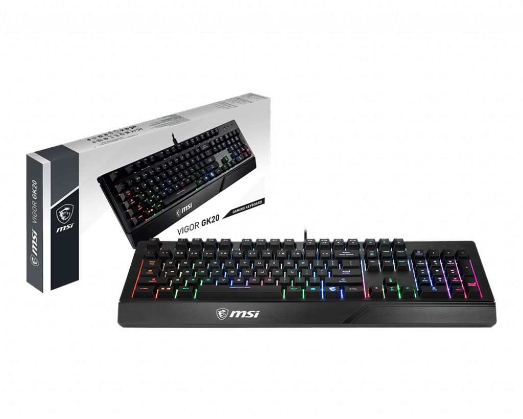Tastiera da gioco MSI VIGOR GK20, nera - S11-04US261-CLA