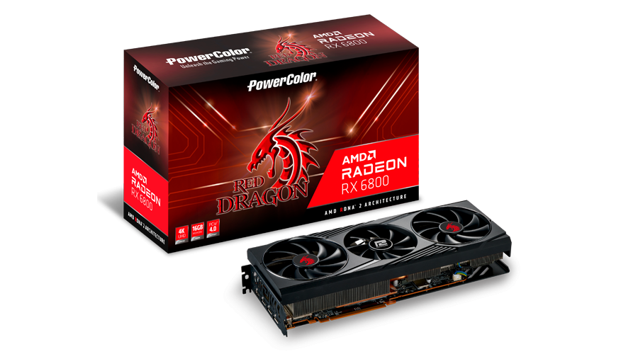 Видео карта PowerColor Red Dragon Radeon RX 6800 16GB