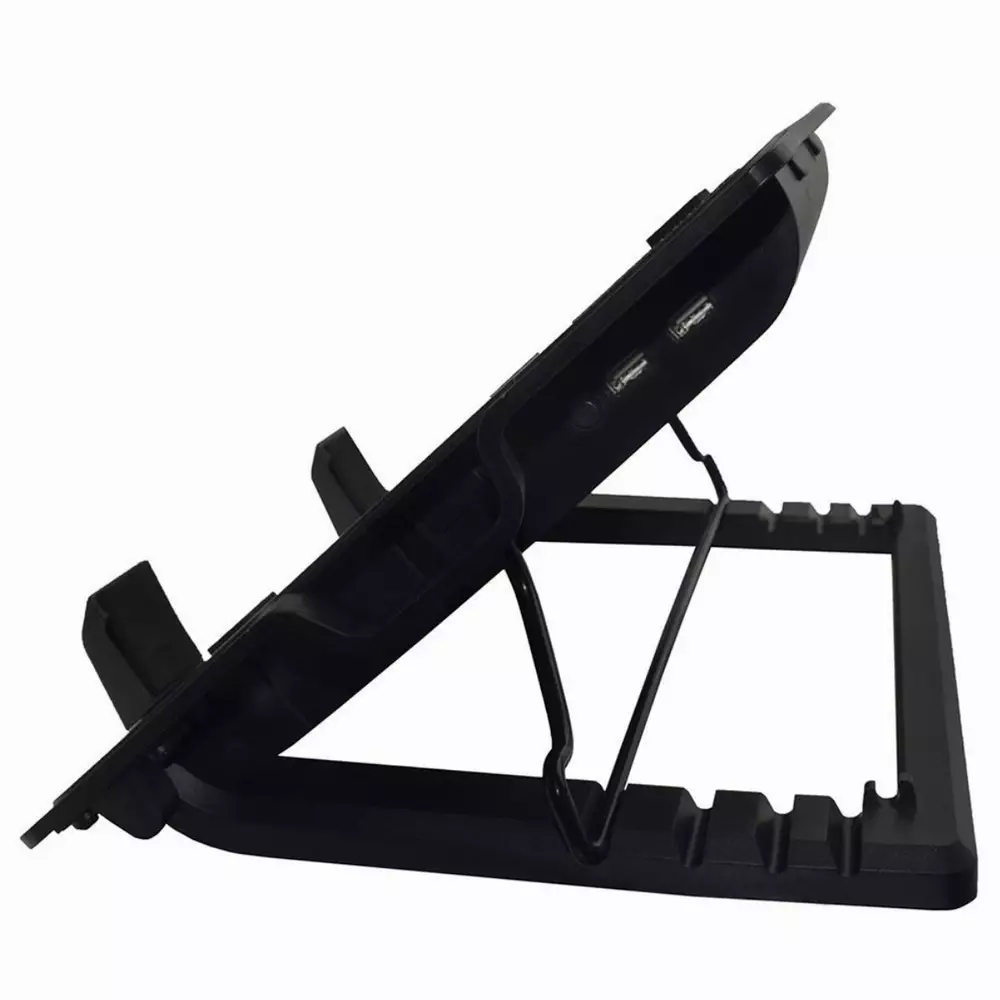 Охладител за лаптоп Ewent EW1258, Вентилатора 125мм, USB хъб, Черен