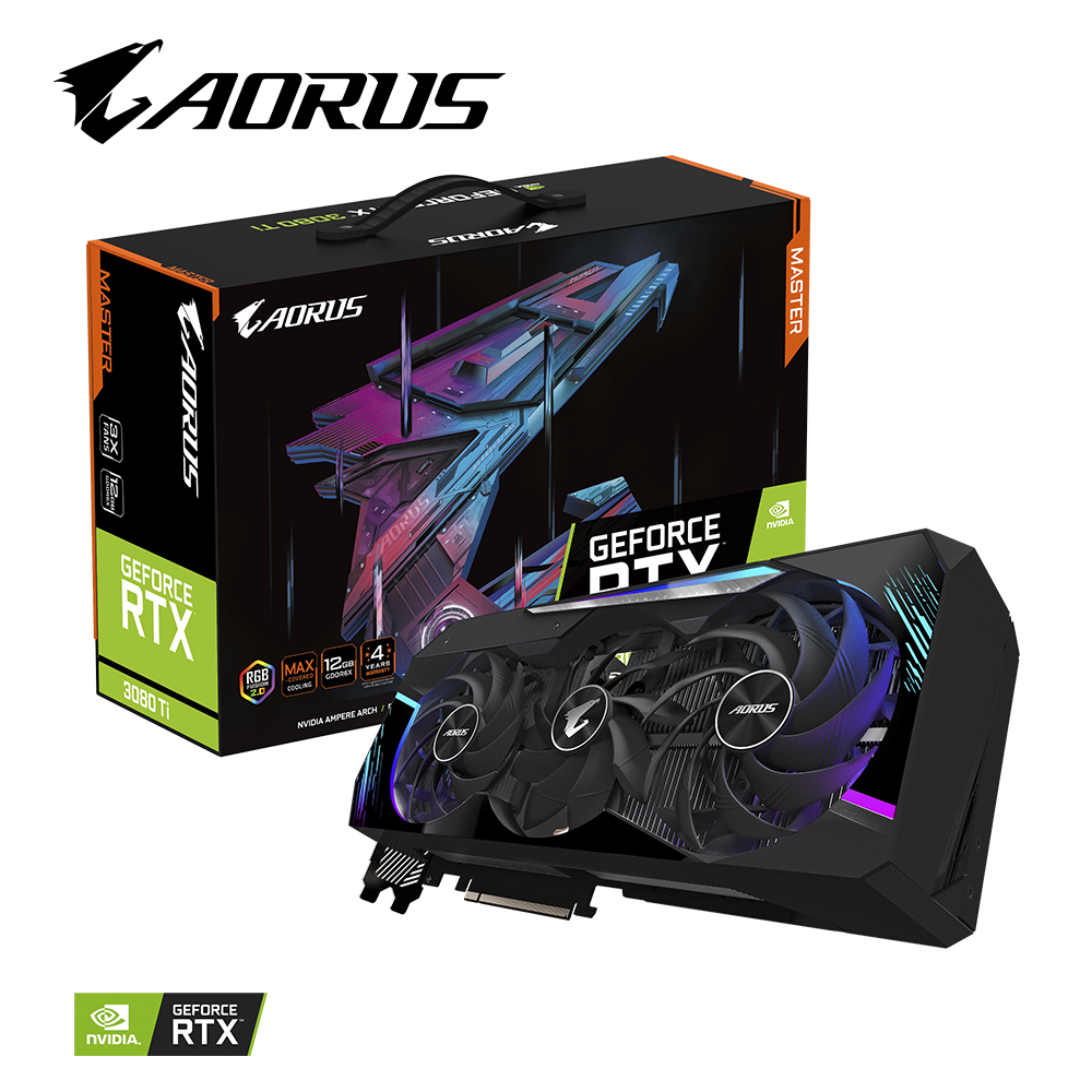 Видео карта Gigabyte AORUS GeForce RTX 3080 Ti MASTER 12GB