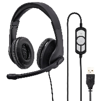 Уеб камера + слушалки Hama 139999, Камера C-400 FullHD и слушалки с микрофон HS-USB300, USB