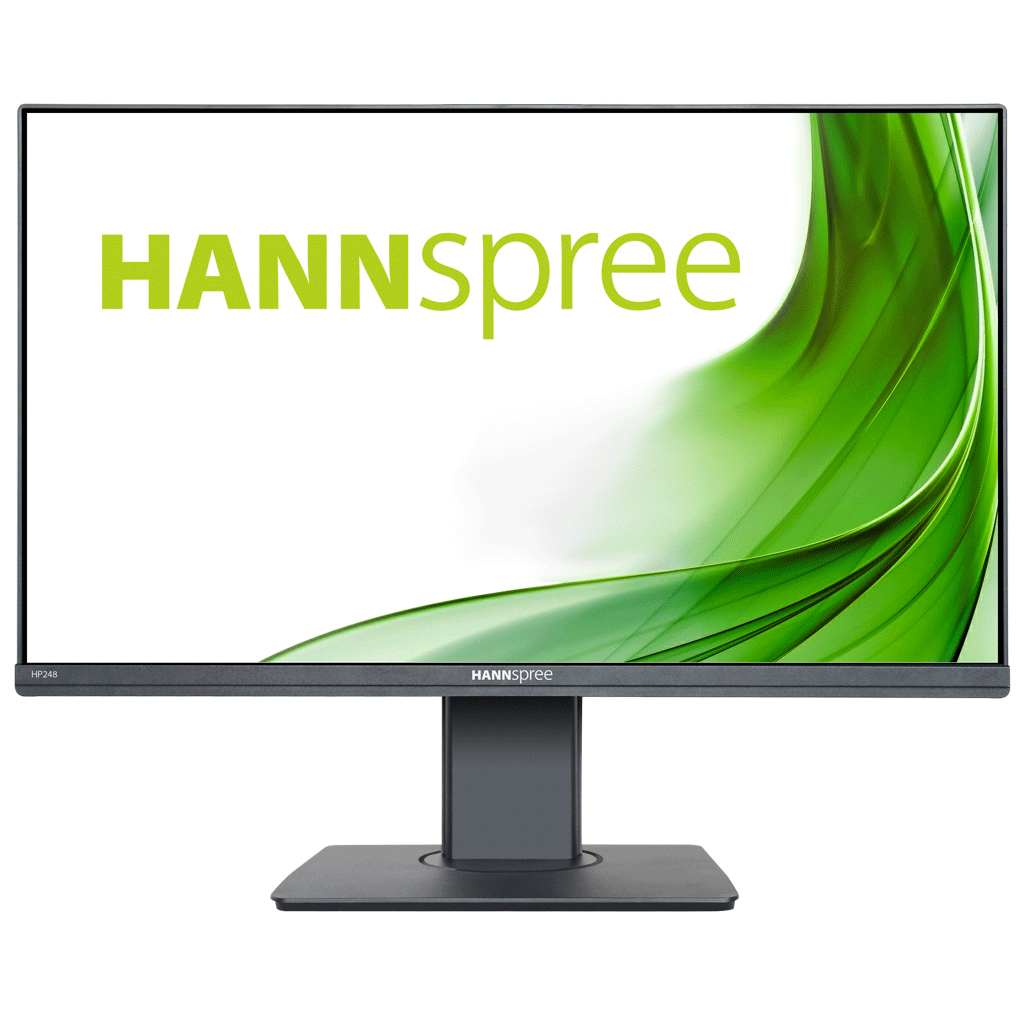 Монитор HANNSPREE HP248WJB, 23.8" FHD 1920x1080, Уеб камера 5Mp и микрофон, USB 3.0 HUB