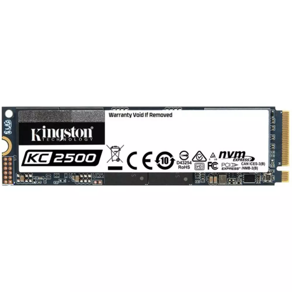 Диск SSD Kingston 2TB KC2500 M.2 2280 NVMe PCIe Gen 3.0 x 4 - SKC2500M8/2000G