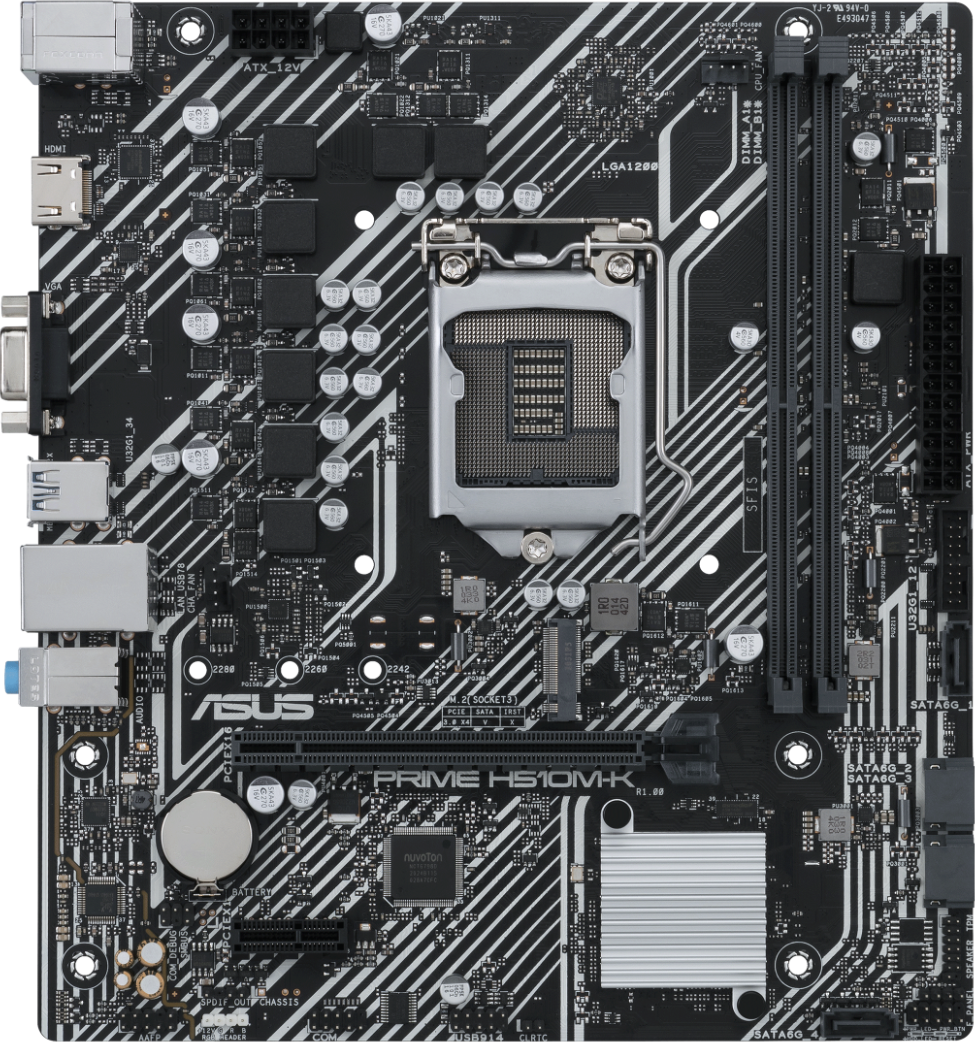 Дънна платка ASUS PRIME H510M-K
