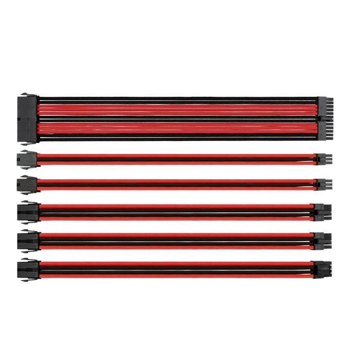 Комплект оплетени кабели Thermaltake TtMod Black/Red