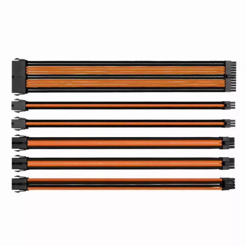Комплект оплетени кабели Thermaltake TtMod Black/Orange