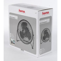 Вентилатор за лаптоп HAMA Metal, USB, 20 cm (8"), XXL, 2 скорости, Черен