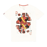 Тениска Bioworld Difuzed Deadpool - Card White T-Shirt, Size XL