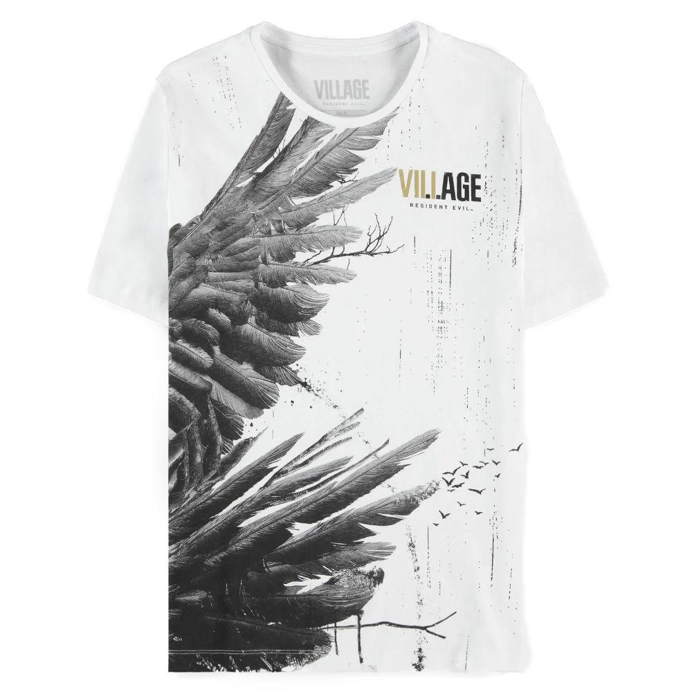 Тениска Bioworld Difuzed Resident Evil - Village Wings White T-Shirt, Size M