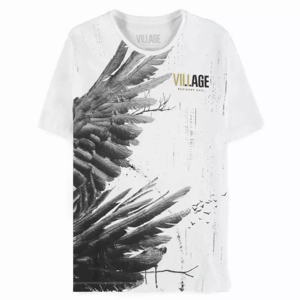 Тениска Bioworld Difuzed Resident Evil - Village Wings White T-Shirt, Size XXL