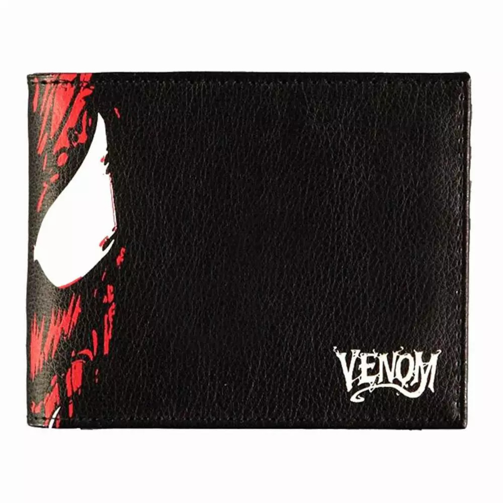 Портфейл Bioworld Difuzed Marvel - Venom, Сгъваем, Черен