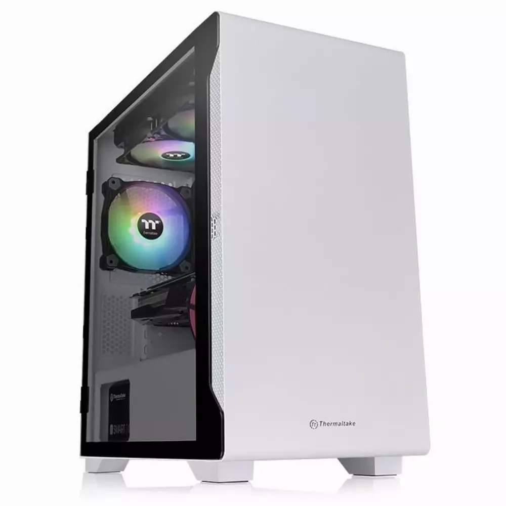 Кутия Thermaltake S100 TG Micro Tower White