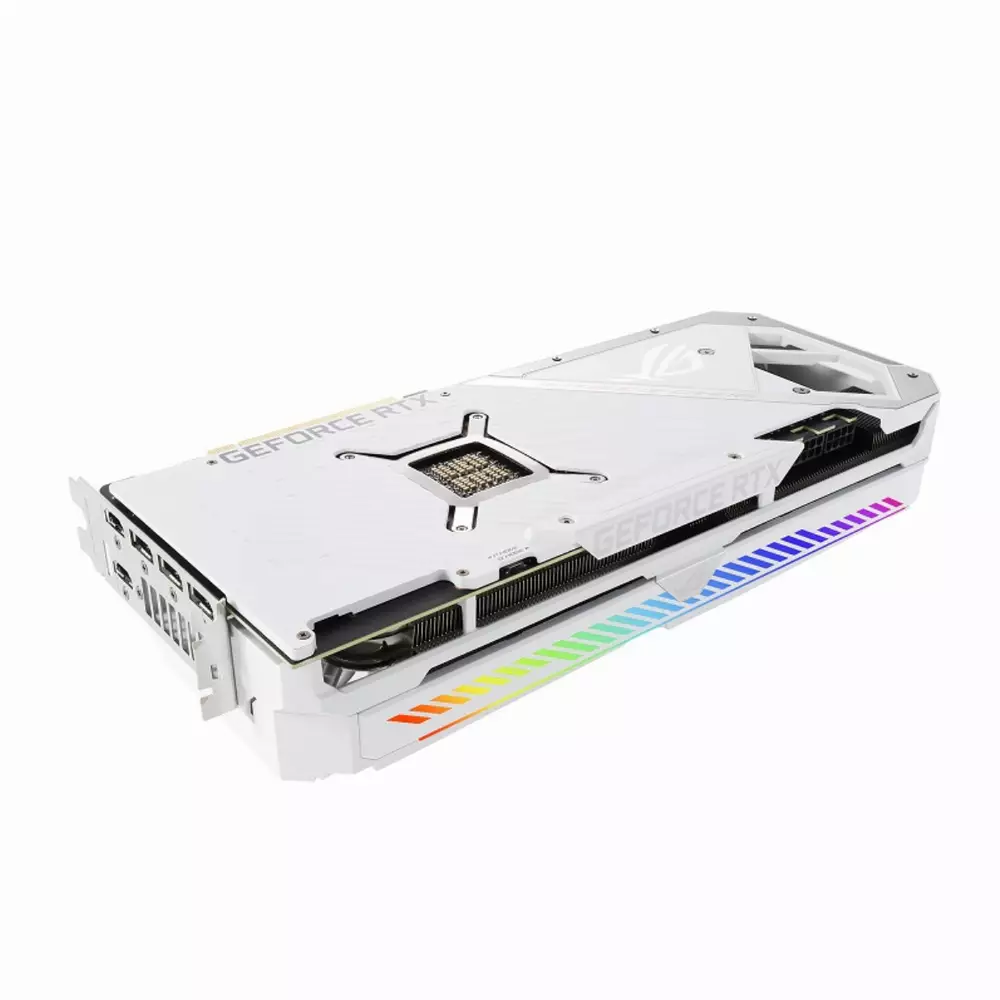 Видео карта ASUS ROG STRIX RTX 3080 White Edition OC 10GB V2 LHR - 90YV0FAA-M0NM00