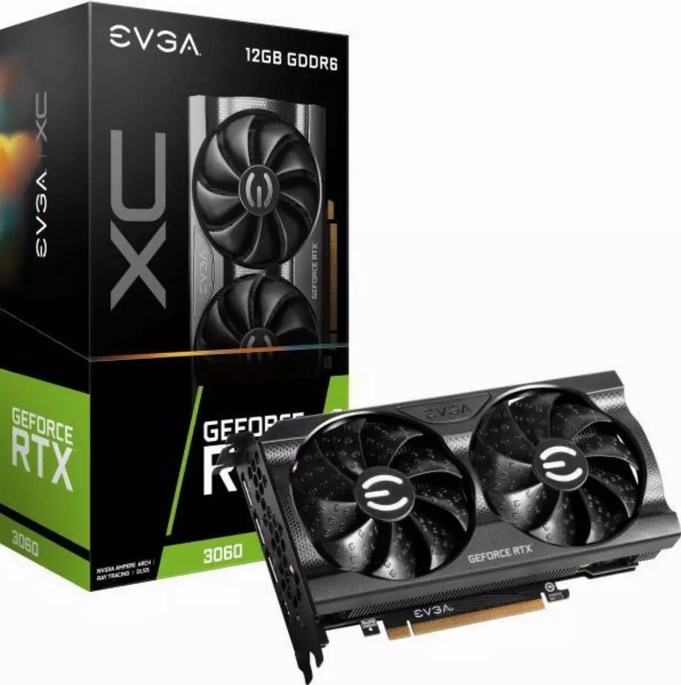 Комбо видео карта + захранване EVGA GeForce RTX 3060 XC GAMING 12GB - 12G-P5-3657-KR + EVGA 850 B5 80 Plus BRONZE 850W - 220-B5-0850-V1