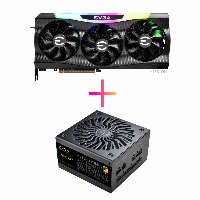 Комбо видео карта + захранване EVGA GeForce RTX 3070 FTW3 ULTRA GAMING - 08G-P5-3767-KR + EVGA SuperNOVA 750 GT 80 Plus Gold - 220-GT-0750-Y1