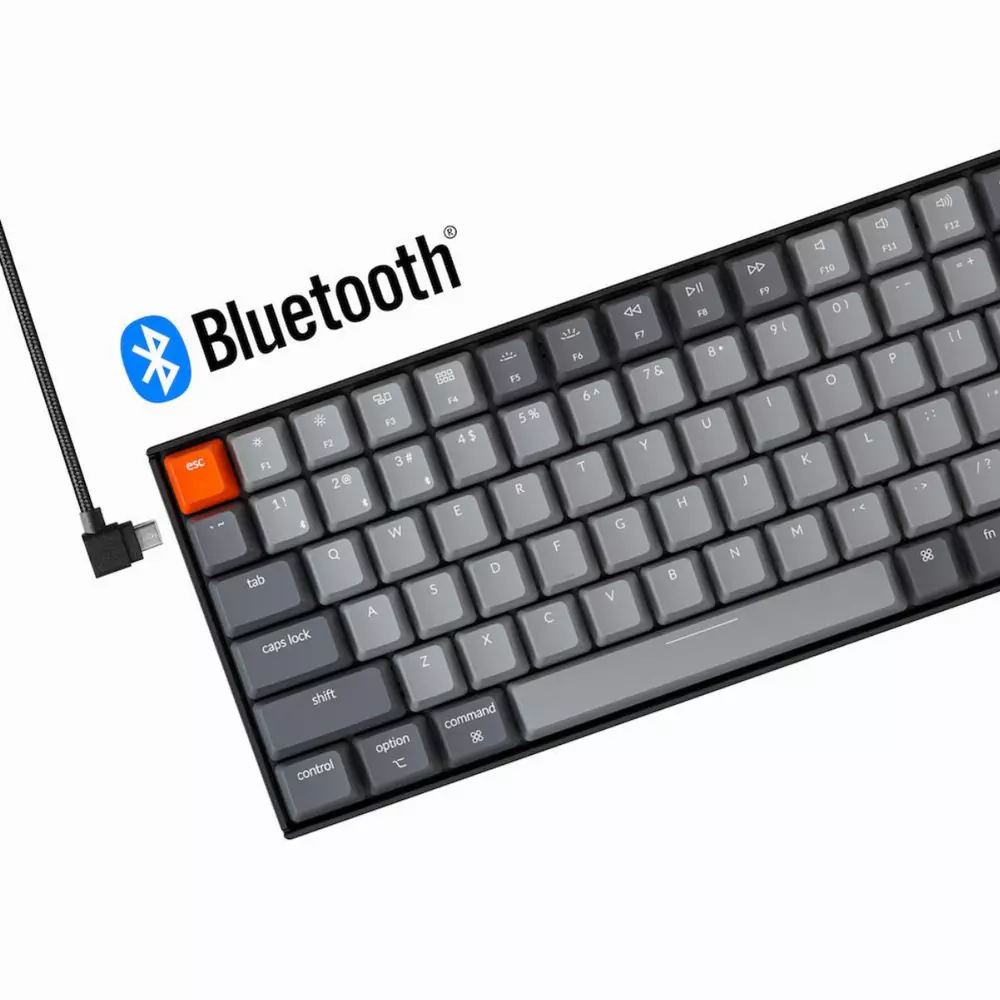 Геймърска Механична клавиатура Keychron K4 Hot-Swappable Full-Size Gateron Blue Switch White LED Gateron Blue Switch ABS