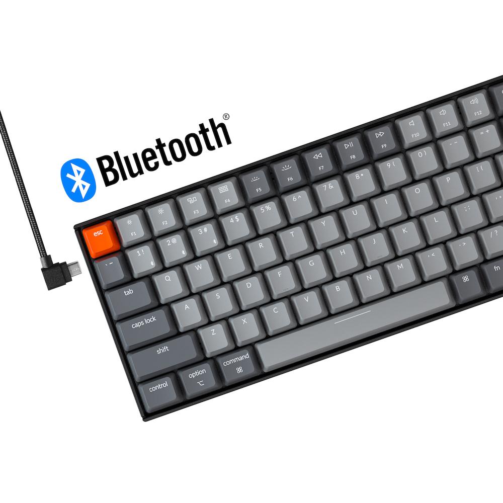 Геймърска Механична клавиатура Keychron K4 Hot-Swappable Full-Size Gateron Blue Switch White LED Gateron Blue Switch ABS