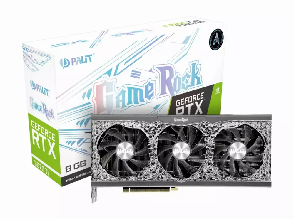Видео карта Palit GeForce RTX 3070 Ti GameRock 8GB LHR