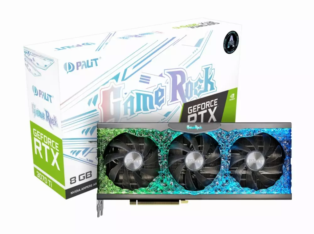 Видео карта Palit GeForce RTX 3070 Ti GameRock 8GB LHR