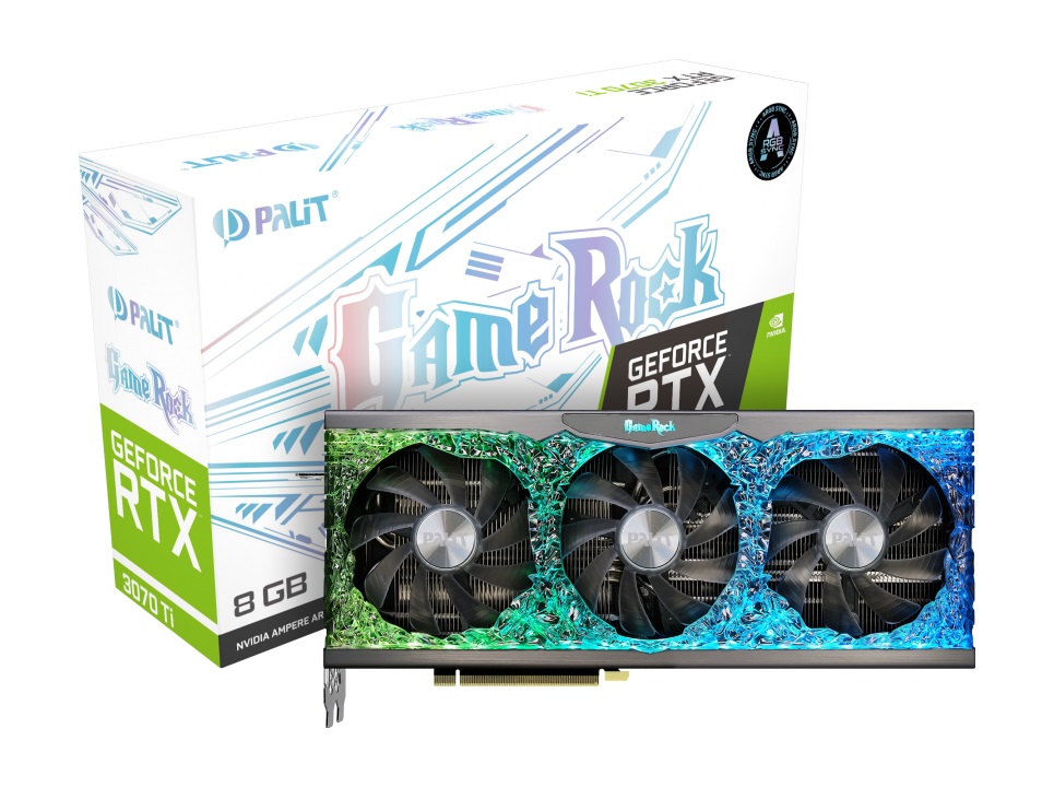 Видео карта Palit GeForce RTX 3070 Ti GameRock 8GB LHR