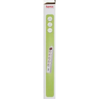 Разклонител  HAMA 137350, 5 гнезда, USB 3.4A, 1.4м, Бутон вкл/изкл, Защита срещу деца, Бял