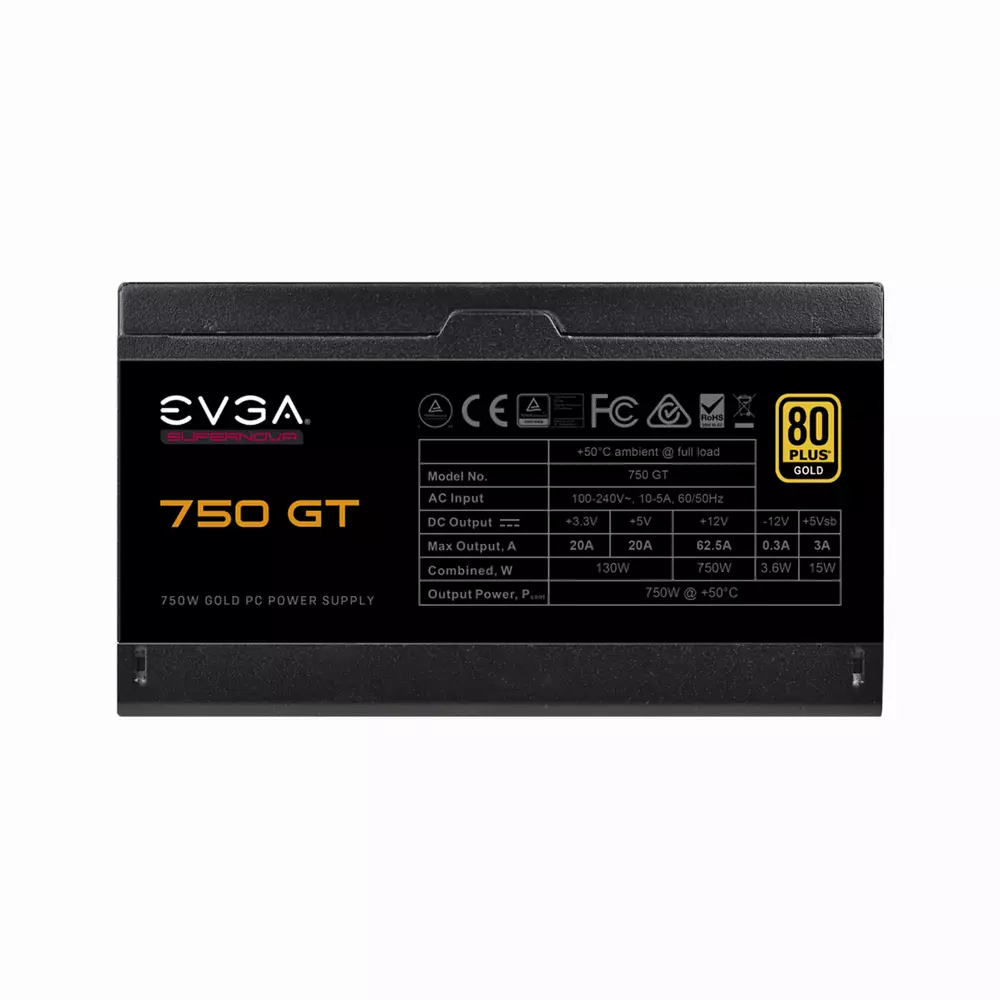 Захранване EVGA Supernova 750 GT 80+ Gold 750W Fully Modular