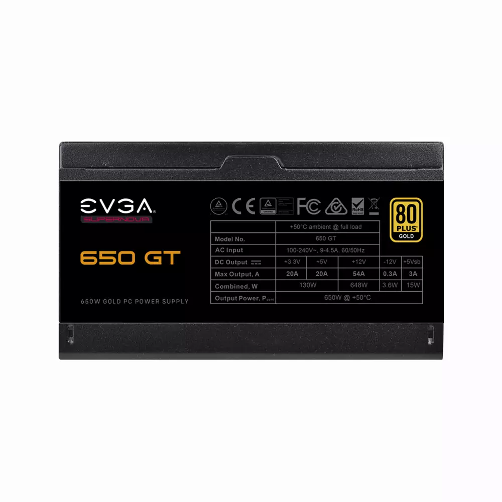 Захранване EVGA Supernova 650 GT 80+ Gold 650W Fully Modular