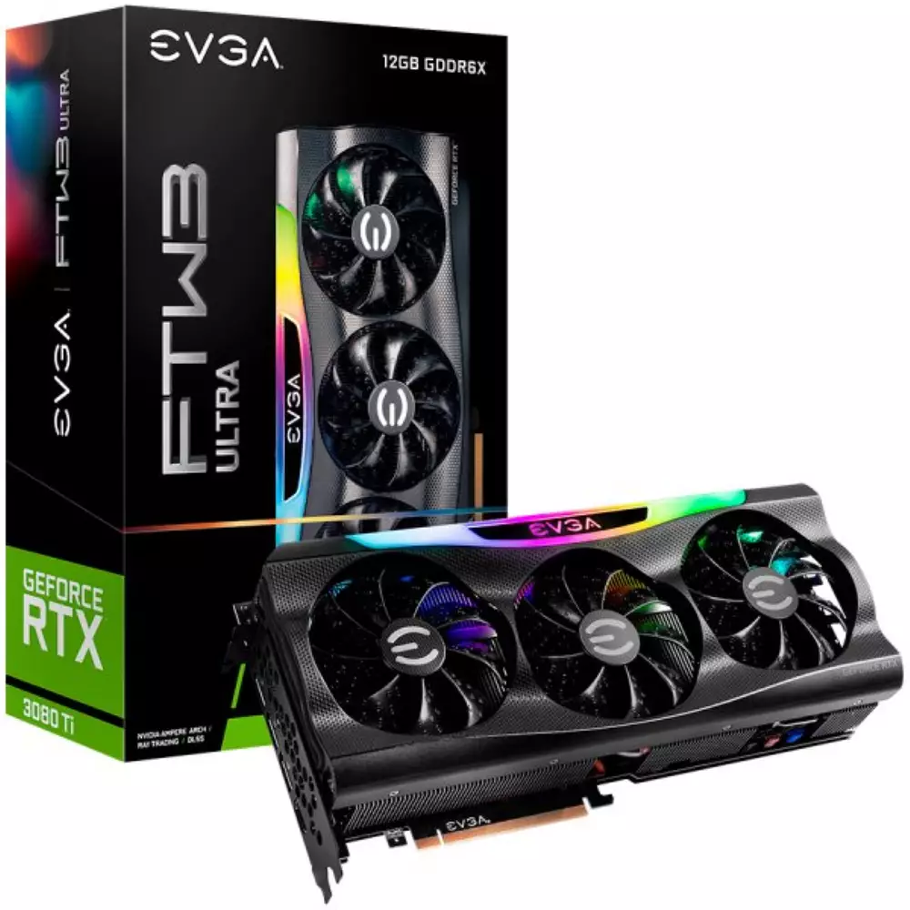 Видео карта EVGA GeForce RTX 3080 Ti FTW3 ULTRA GAMING 12GB