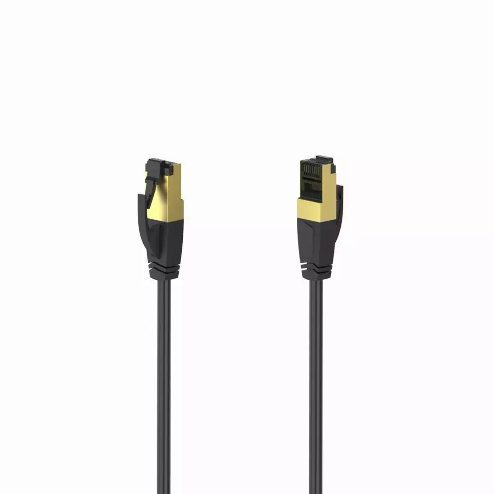 Netzwerkkabel HAMA S/FTP, CAT 8, RJ-45 - RJ-45, 40Gbit/s, 5.0 m, halogenfrei, schwarz