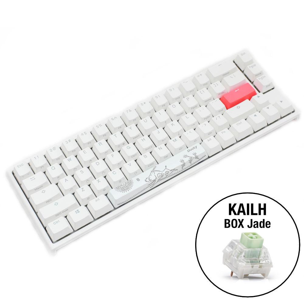 Gaming μηχανικό πληκτρολόγιο Ducky One 2 SF White RGB, Kailh BOX Jade