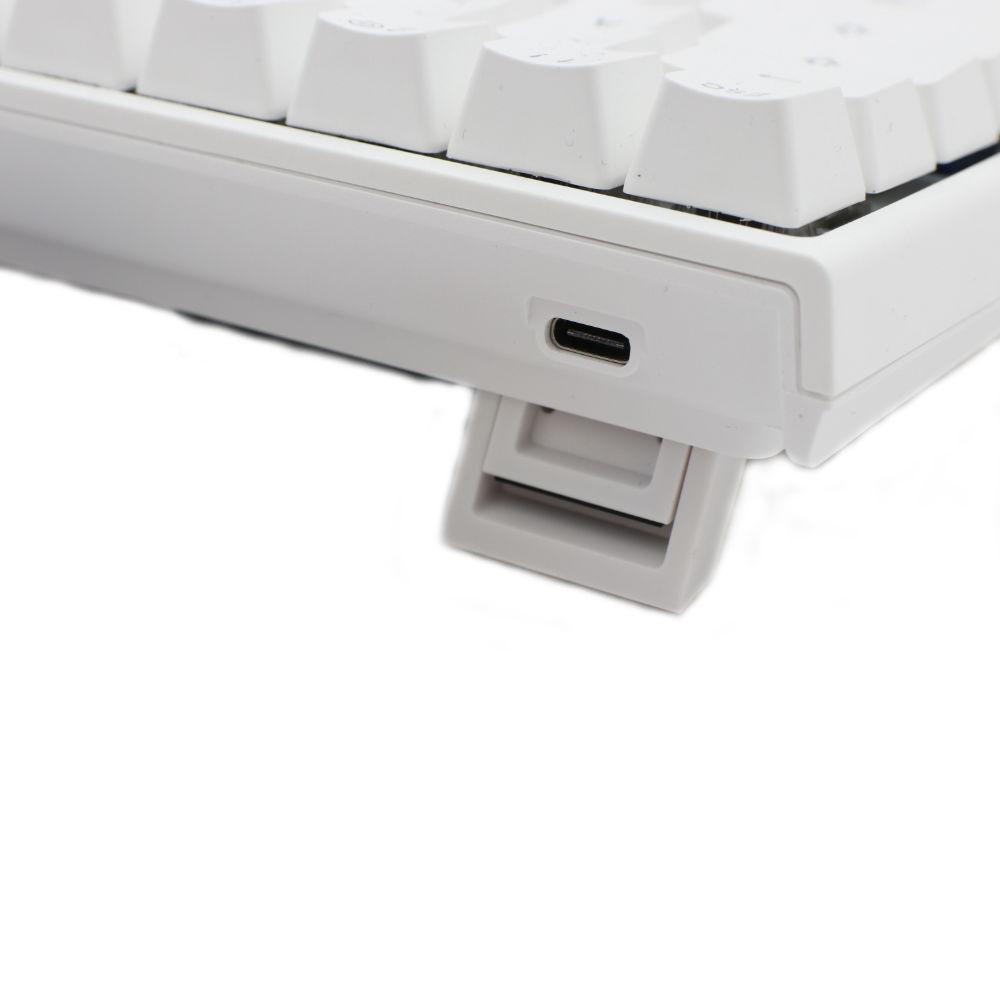 Gaming μηχανικό πληκτρολόγιο Ducky One 2 SF White RGB, Kailh BOX Jade