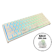 Геймърскa механична клавиатура Ducky One 2 Mini V2 White RGB, Kailh BOX Jade