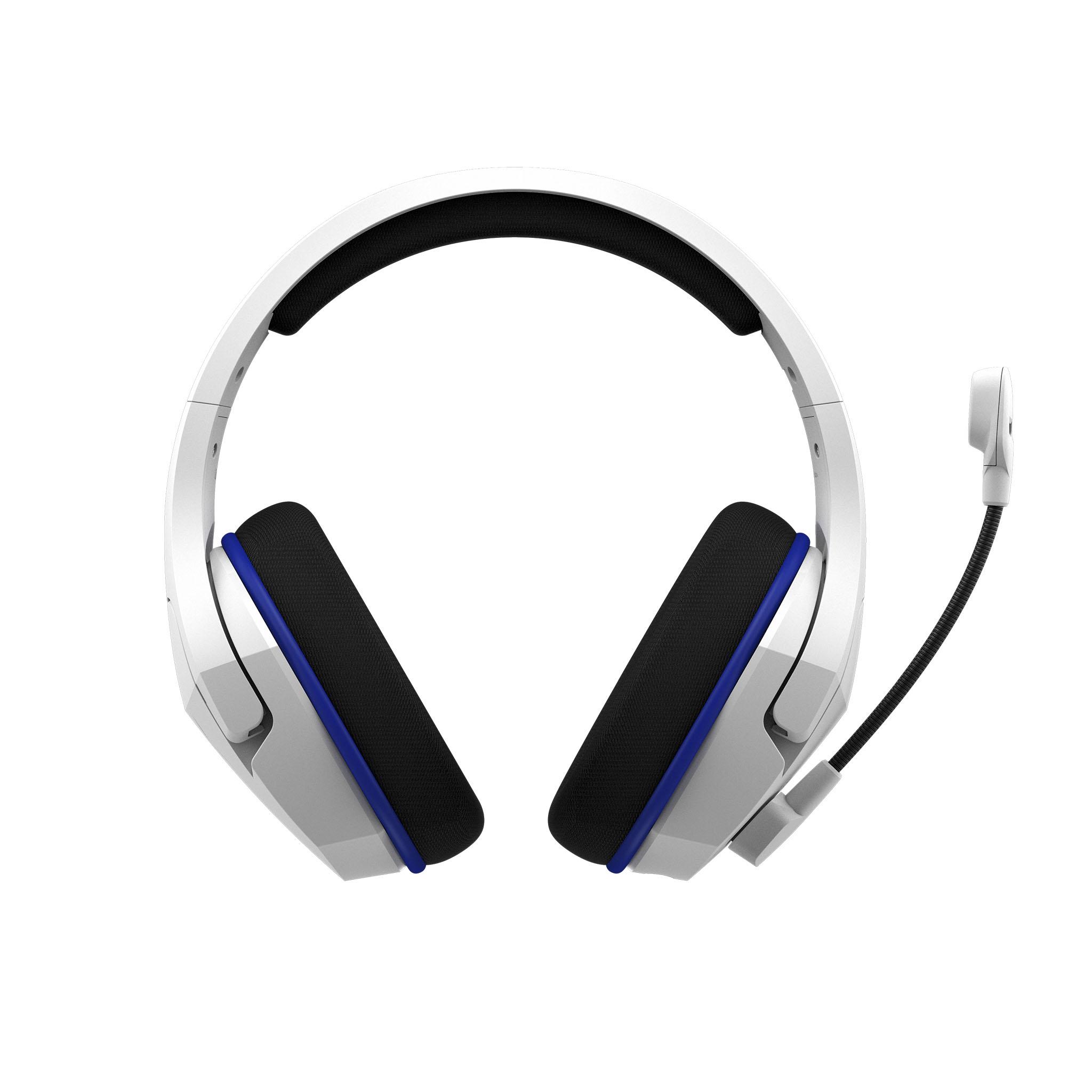 Геймърски безжични слушалки HyperX Cloud Stinger Core Wireless (PS4/PS5), Микрофон, Бял/Син