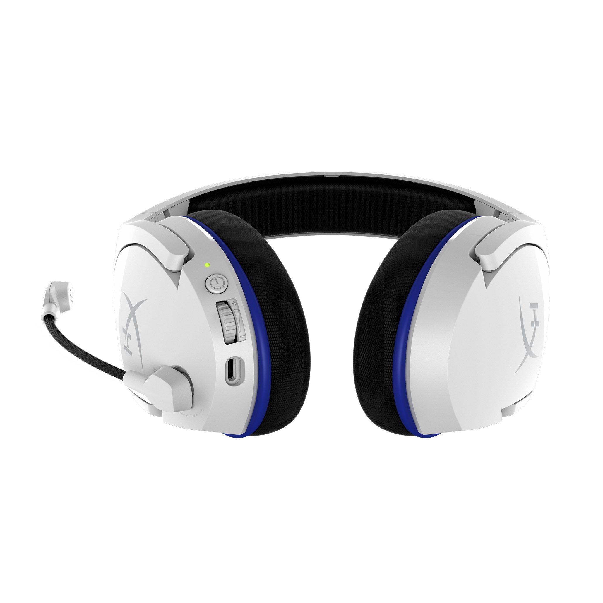 Геймърски безжични слушалки HyperX Cloud Stinger Core Wireless (PS4/PS5), Микрофон, Бял/Син