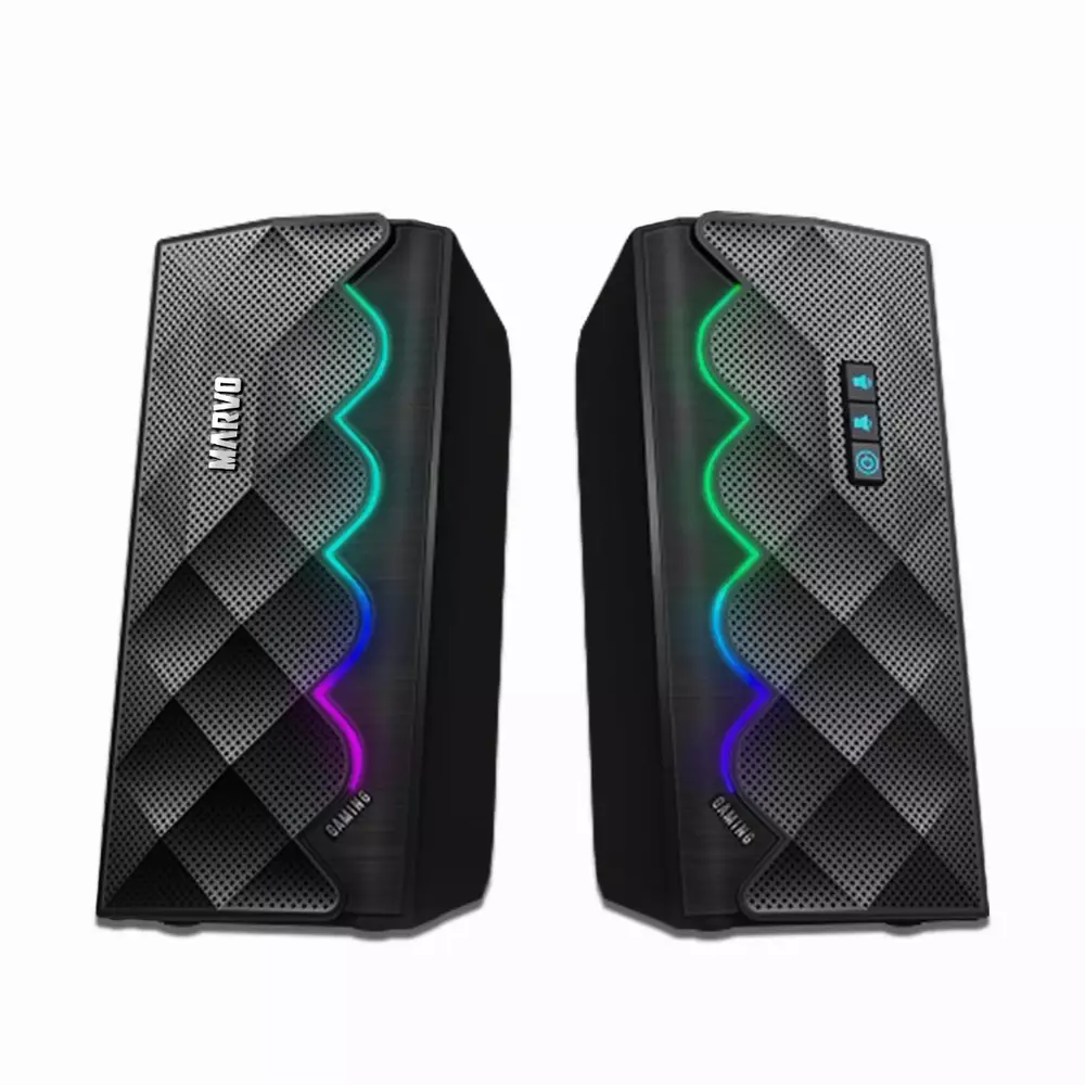 Marvo Тонколони Gaming Speakers 2.0 6W Bluetooth RGB - MARVO-SG-269