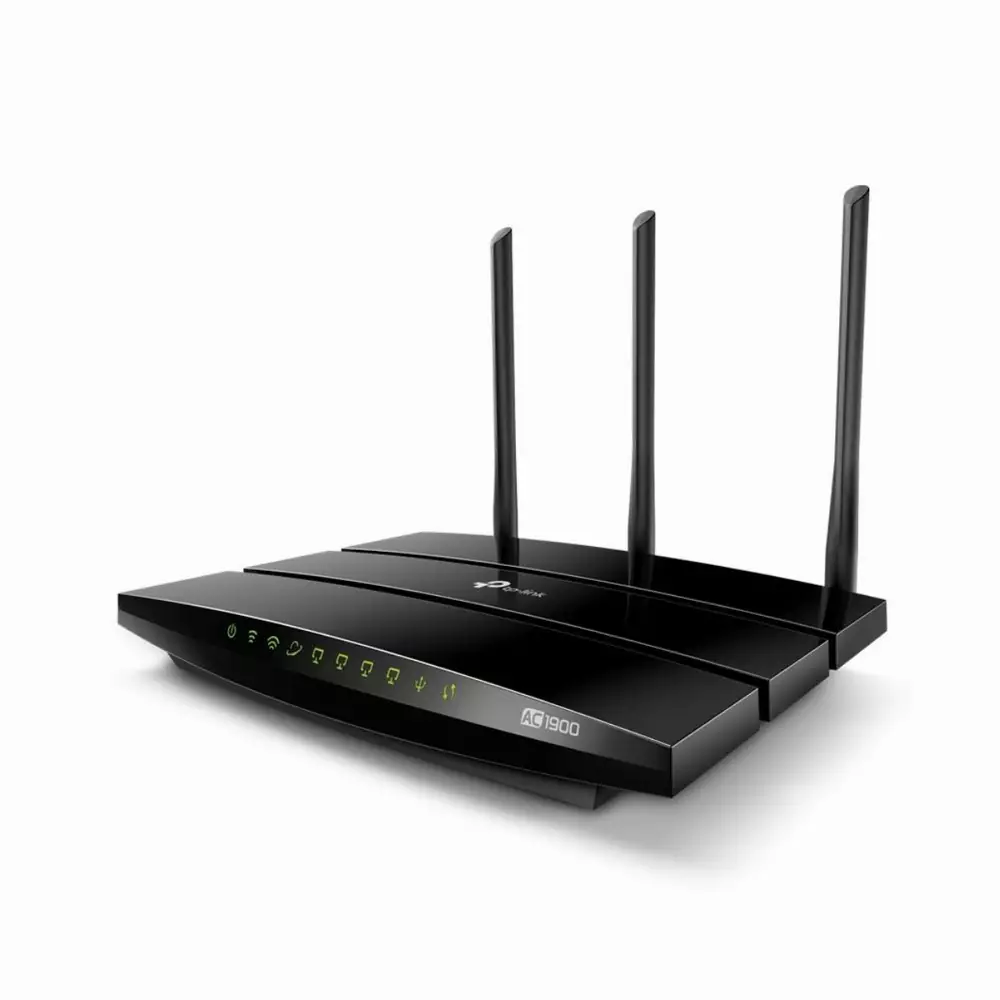 Безжичен рутер TP-Link Archer A9 AC1900, Dual band, Gbps, USB, Черен