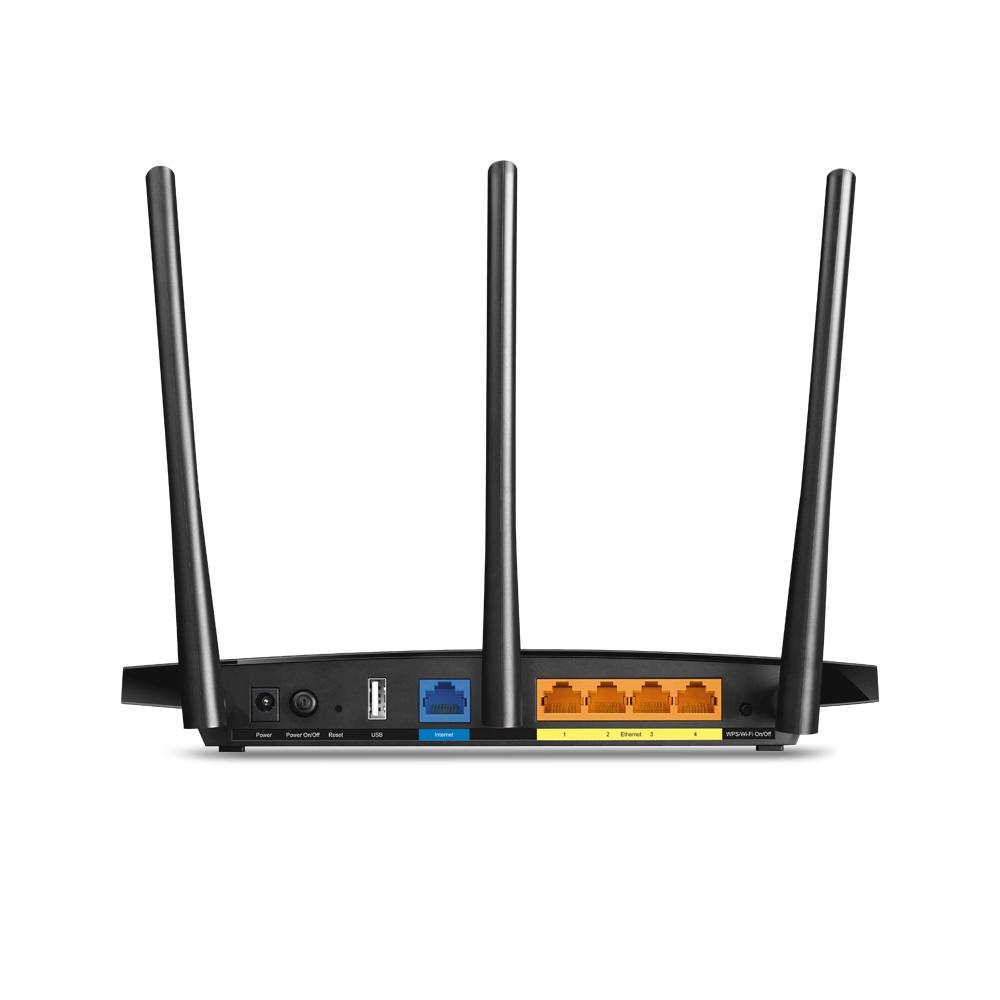 Безжичен рутер TP-Link Archer A9 AC1900, Dual band, Gbps, USB, Черен
